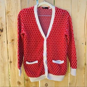 BDG Women’s XS Red Knit Cardigan